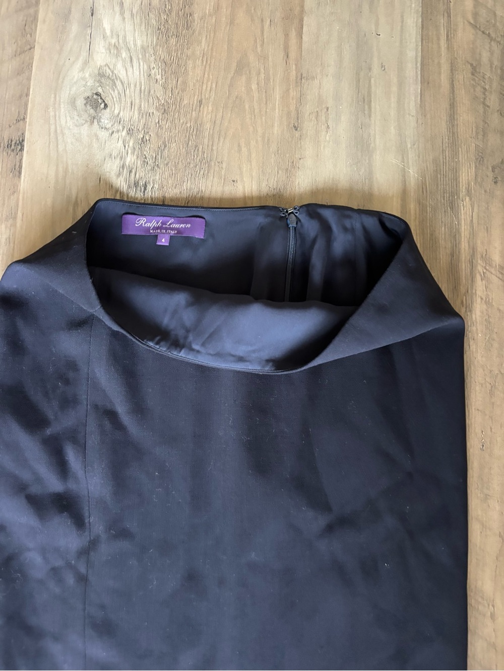 Vintage Ralph Lauren navy Classic Pencil Skirt